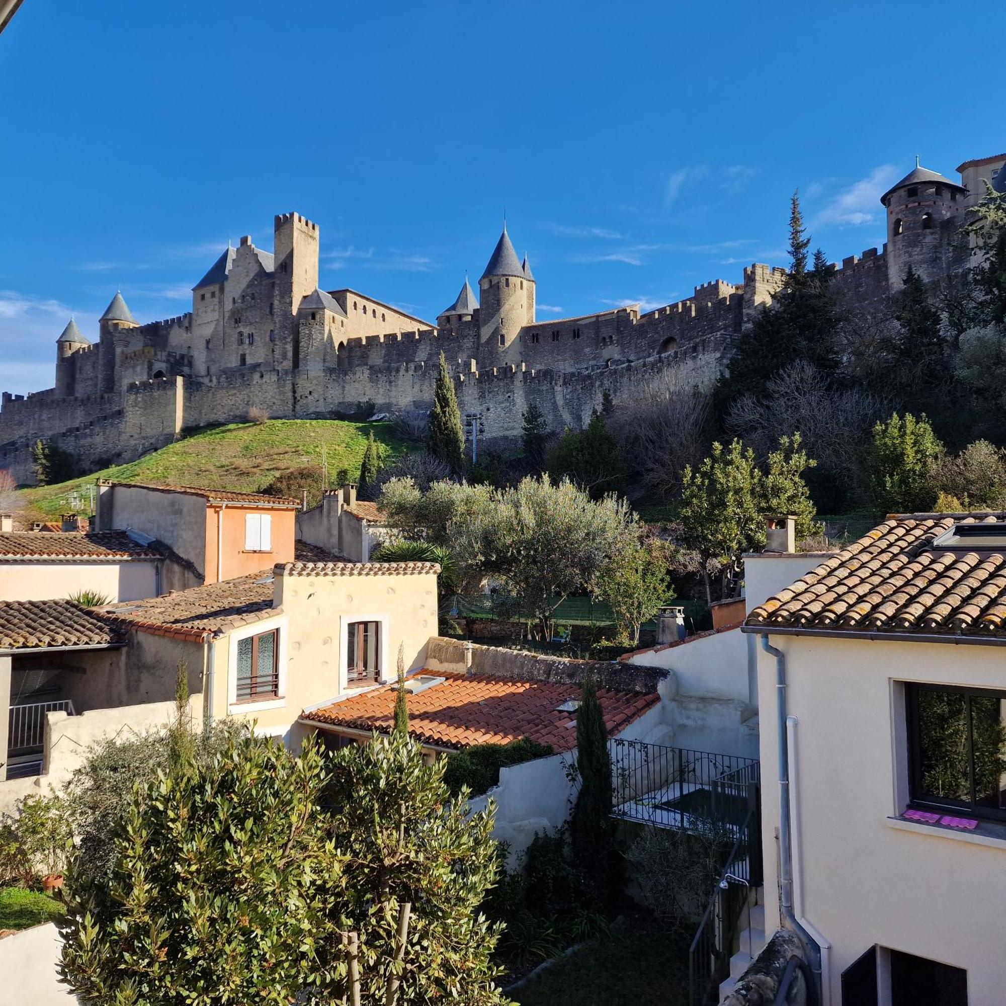Montez Au Creneau, Face A La Cite Vue Sublime Apartment Carcassone Exterior photo